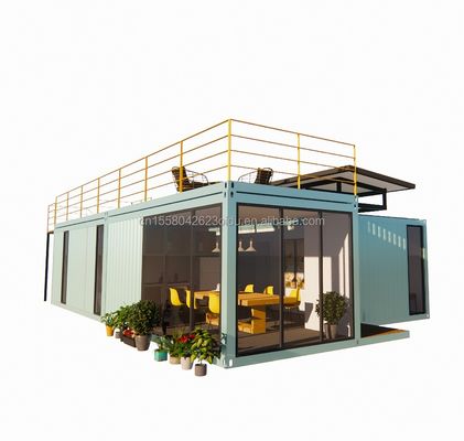 20ft/40ft pré-fabricado portavel dobrável contêiner expansível pequena casa móvel com 3 quartos alumínio liga de janelas