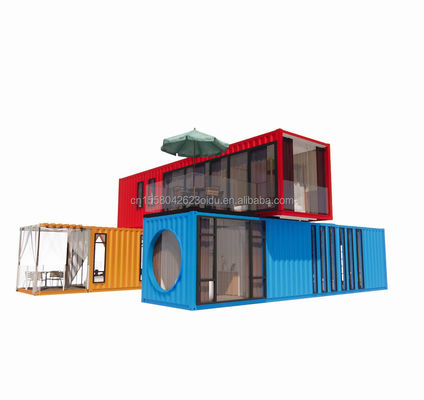 Quadro de aço galvanizado de 180g Modular Casa Moderna Container de luxo Casa pré-fabricada para hotel