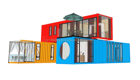 Quadro de aço galvanizado de 180g Modular Casa Moderna Container de luxo Casa pré-fabricada para hotel