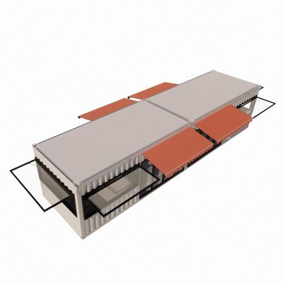 20ft 40ft Portable Kiosk Modificado Prefab Modular Café Loja de Envio Bar Container Transformando sua experiência de banheiro