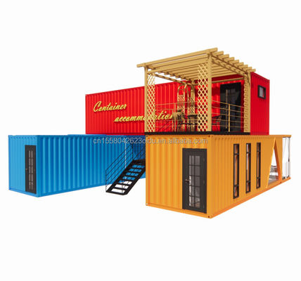 Quadro de aço galvanizado de 180g Modular Casa Moderna Container de luxo Casa pré-fabricada para hotel
