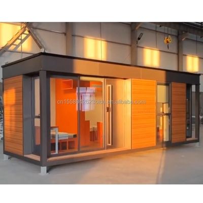 Container de quarto de luxo pré-fabricado de luxo para casa painel de sanduíche estúdio casa de hotel cor personalizada
