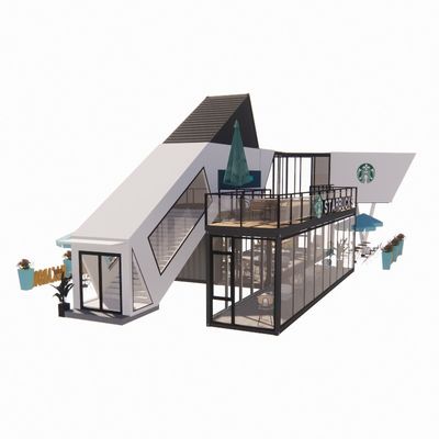 Edifício de rua Container pré-fabricado Cozinhas de hotel para escritórios pré-fabricados e casas móveis