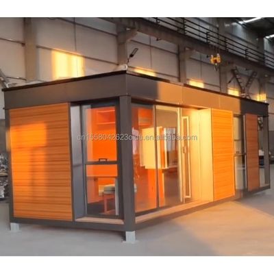Container de quarto de luxo pré-fabricado de luxo para casa painel de sanduíche estúdio casa de hotel cor personalizada