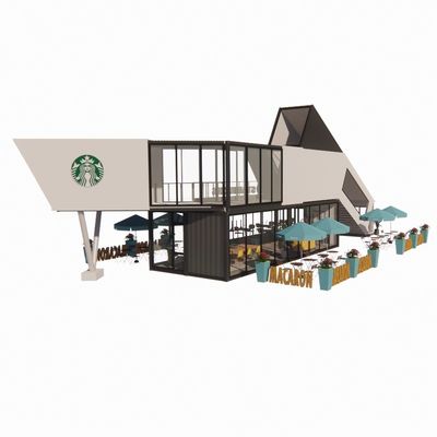 Edifício de rua Container pré-fabricado Cozinhas de hotel para escritórios pré-fabricados e casas móveis