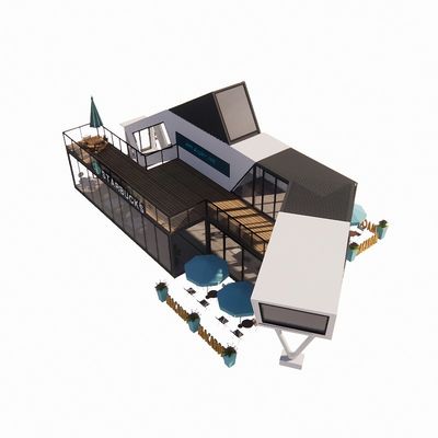 Edifício de rua Container pré-fabricado Cozinhas de hotel para escritórios pré-fabricados e casas móveis