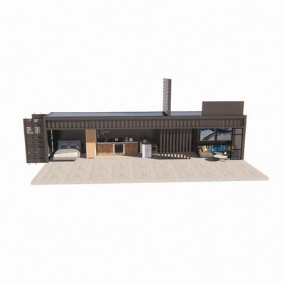Parede 50/75/100mm Painel de sanduíche de onda Casa portátil Casas móveis Container de transporte pré-fabricado Barra de liga de alumínio Janela