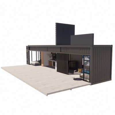 Parede 50/75/100mm Painel de sanduíche de onda Casa portátil Casas móveis Container de transporte pré-fabricado Barra de liga de alumínio Janela