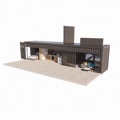 Parede 50/75/100mm Painel de sanduíche de onda Casa portátil Casas móveis Container de transporte pré-fabricado Barra de liga de alumínio Janela