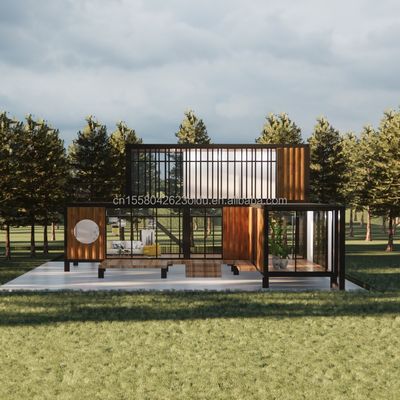 Casa de contêiner galvanizado de aço móvel para escritório e casa de banho pré-fabricada