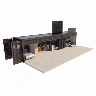 Parede 50/75/100mm Painel de sanduíche de onda Casa portátil Casas móveis Container de transporte pré-fabricado Barra de liga de alumínio Janela