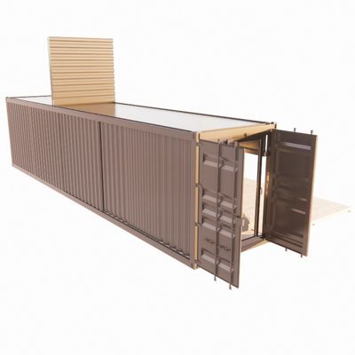 Parede 50/75/100mm Painel de sanduíche de onda Casa portátil Casas móveis Container de transporte pré-fabricado Barra de liga de alumínio Janela