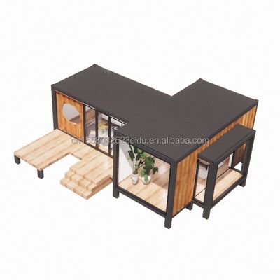 Moderno Design Luxo Parede de vidro Container pré-fabricado Casa StrayBirds Casa Modular pré-fabricada Hotel para Resort Villa