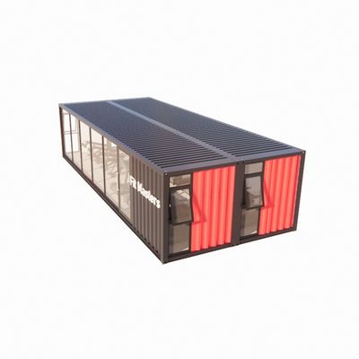 Barras de contêineres de transporte pré-fabricadas de 40 pés com paredes de painéis de sanduíche de onda de 50/75/100 mm