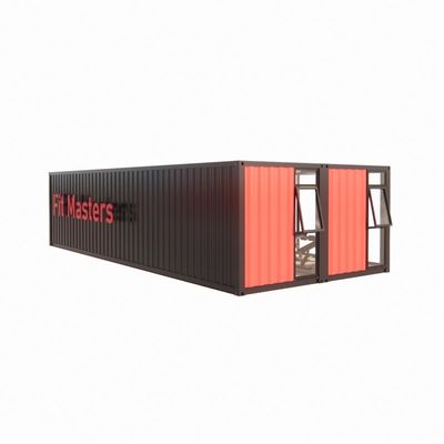 Barras de contêineres de transporte pré-fabricadas de 40 pés com paredes de painéis de sanduíche de onda de 50/75/100 mm