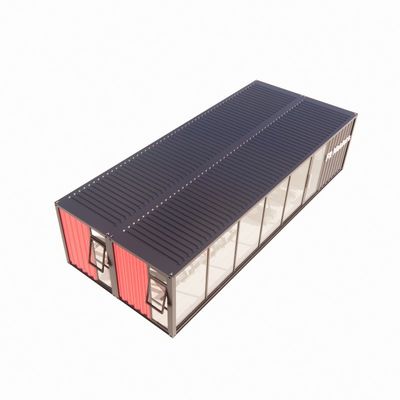 Barras de contêineres de transporte pré-fabricadas de 40 pés com paredes de painéis de sanduíche de onda de 50/75/100 mm