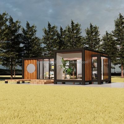 Moderno Design Luxo Parede de vidro Container pré-fabricado Casa StrayBirds Casa Modular pré-fabricada Hotel para Resort Villa