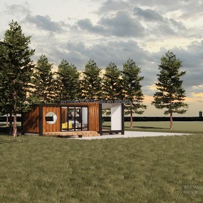 Moderno Design Luxo Parede de vidro Container pré-fabricado Casa StrayBirds Casa Modular pré-fabricada Hotel para Resort Villa