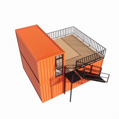 Container de transporte pré-fabricado Pop Up Café Restaurante Opções de parede de 50/75/100mm Painel Sandwich Wave