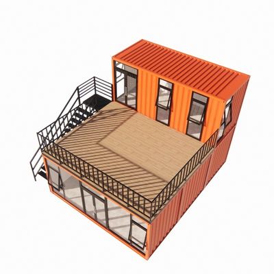 Container de transporte pré-fabricado Pop Up Café Restaurante Opções de parede de 50/75/100mm Painel Sandwich Wave