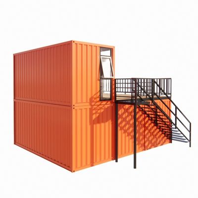 Container de transporte pré-fabricado Pop Up Café Restaurante Opções de parede de 50/75/100mm Painel Sandwich Wave