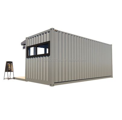 Loja 20ft Prefabricated Container Bar com 50/75/100mm Wave Sandwich Panel Paredes portáteis e fáceis de instalar