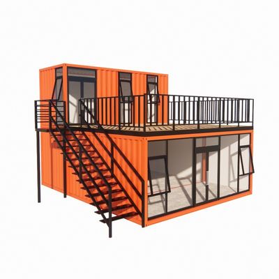 Container de transporte pré-fabricado Pop Up Café Restaurante Opções de parede de 50/75/100mm Painel Sandwich Wave