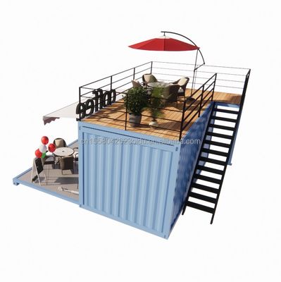 Mini loja pop-up de 20 pés com design moderno e tubos quadrados de aço galvanizado robusto