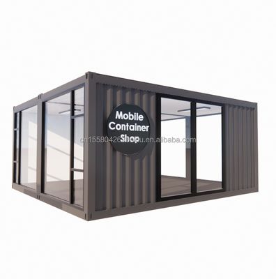 2023 Casas de contêineres modulares pré-fabricadas com janelas de liga de alumínio e tubos quadrados de aço galvanizado
