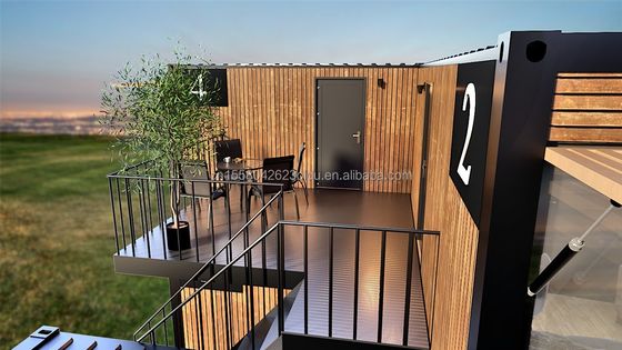 Casa pré-fabricada de 20 pés de embalagem plana personalizada de recipiente de madeira