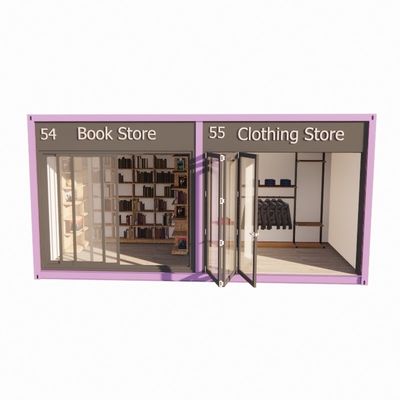 20ft Container Pop Up Café Restaurante Mobile Container Bar com design moderno e cor personalizada