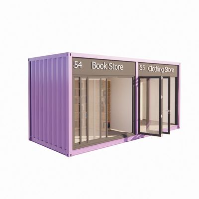 20ft Container Pop Up Café Restaurante Mobile Container Bar com design moderno e cor personalizada