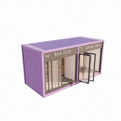 20ft Container Pop Up Café Restaurante Mobile Container Bar com design moderno e cor personalizada