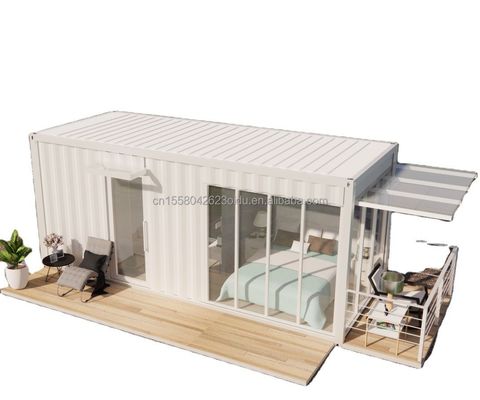 Quadro de aço galvanizado de 180g Casa de recipientes para banheiros Casa pré-fabricada móvel para produtos