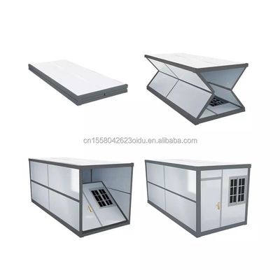 50/75/100mm Wave Sandwich Panel 20ft Flat Packaging Quick Folder Container Trailer para suas necessidades B2B