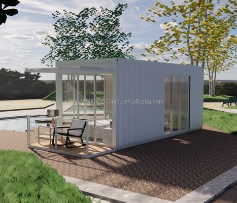 Quadro de aço galvanizado de 180g Casa de recipientes para banheiros Casa pré-fabricada móvel para produtos