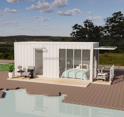 Quadro de aço galvanizado de 180g Casa de recipientes para banheiros Casa pré-fabricada móvel para produtos