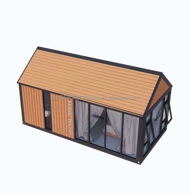 Experimente o máximo conforto em um hotel de 2 quartos de madeira com parede 50/75/100mm