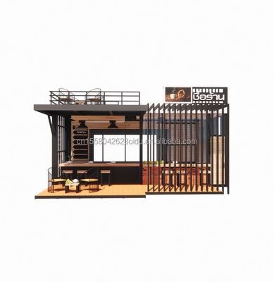 Janela de liga de alumínio Prefabricado Expedição Café móvel Container Bar Shops para layout personalizável