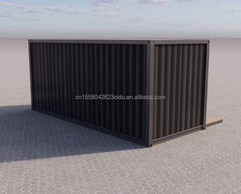 Instalação fácil Container de transporte pré-fabricado de 20 pés Casas com casa de banho e parede 50/75/100mm Painel de sanduíche de onda