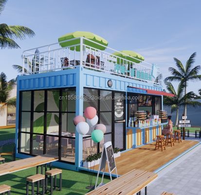 Hotel Design Moderno 20ft ou 40ft Container pré-fabricado Café e Bar para Hotel
