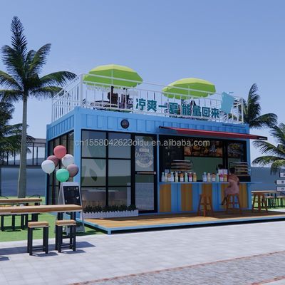 Hotel Design Moderno 20ft ou 40ft Container pré-fabricado Café e Bar para Hotel