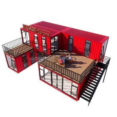 20ft ou 40ft Container Houses Custom Made Bar Café Hotel Restaurante Loja de Envio Container Loja de Café Loja de Containers Quiosque