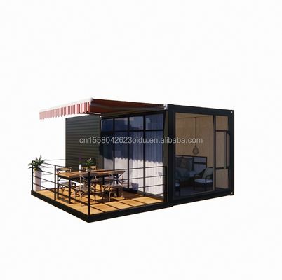 Container dobrável feito de tubos quadrados de aço galvanizado e cor personalizada para fácil montagem