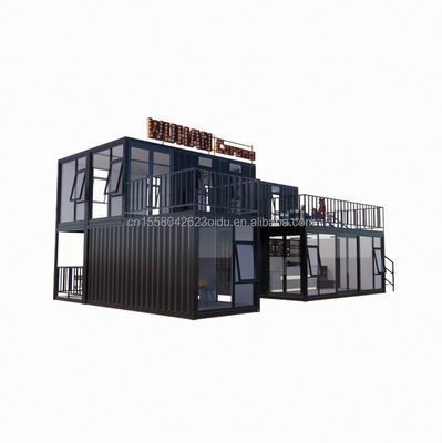 20ft ou 40ft Container Houses Custom Made Bar Café Hotel Restaurante Loja de Envio Container Loja de Café Loja de Containers Quiosque
