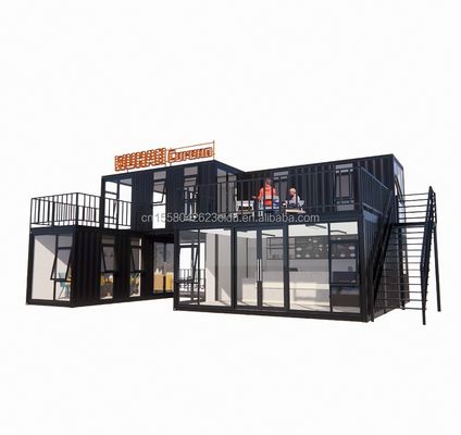 20ft ou 40ft Container Houses Custom Made Bar Café Hotel Restaurante Loja de Envio Container Loja de Café Loja de Containers Quiosque
