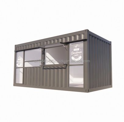 Quarto de quiosque da loja de conveniência em recipiente de embalagem plana para restaurante de fast-food e café