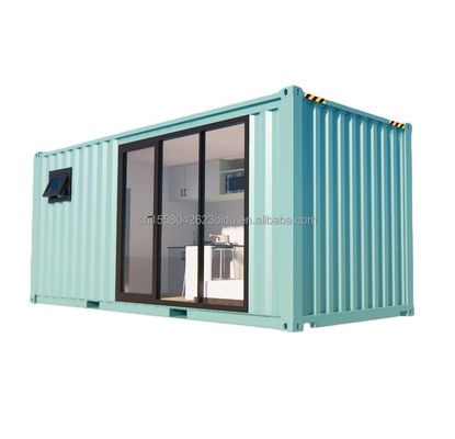 Casa de contêineres dobrável móvel com janela de liga de alumínio