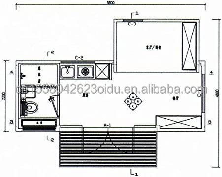 20ft Pop-Up Container Room Flat Packaging para instalação rápida e sem problemas em apartamento independente