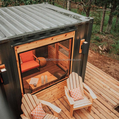 Espaçoso 20 pés Modular Luxo Prefabricado Móvel Residencial Apartamento Pacote Jardim Container Quarto para Casa Familiar